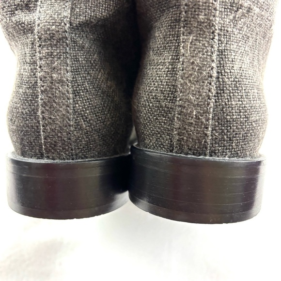 Theyskens’ Theory Gray Finely Crafted Italian Textile Almond Toe Ankle Boots (9) - Picture 9 of 12